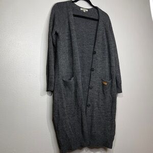 Thursday island Longline gray cardigan S